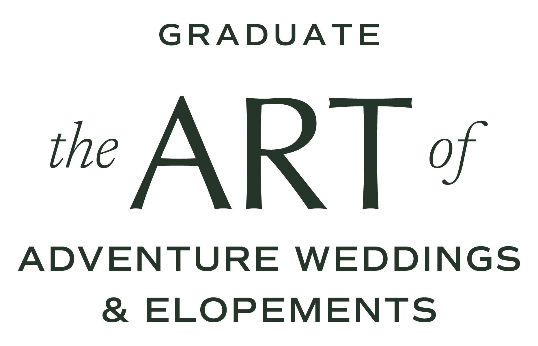About 17 a badge of Graduate of Art of Adventure Weddings and Elopments course by Maddie May and Henry Tieu